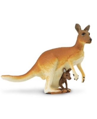 Kangaroo With Baby Wildlife Figure