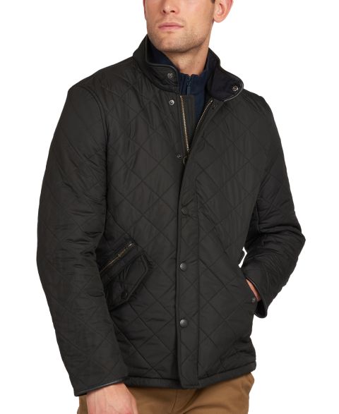 Мужская куртка Barbour Powell Quilted, цвет: Чёрный
