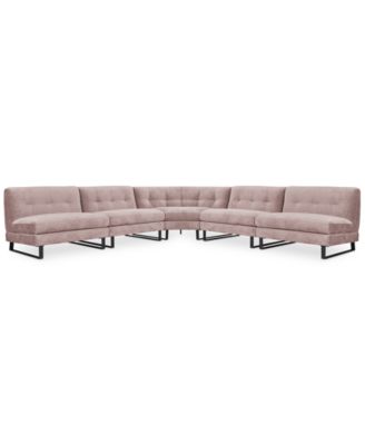 Furniture - Kathya 157" 5-Pc. Fabric Modular Sectional