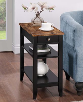 23.5" MDF AH 1 Drawer Chairside End Table