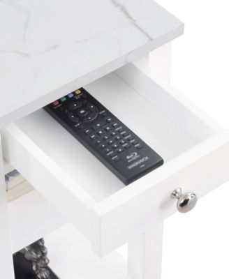 23.5" MDF AH 1 Drawer Chairside End Table