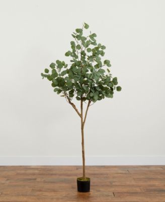 72" Artificial Eucalyptus Tree