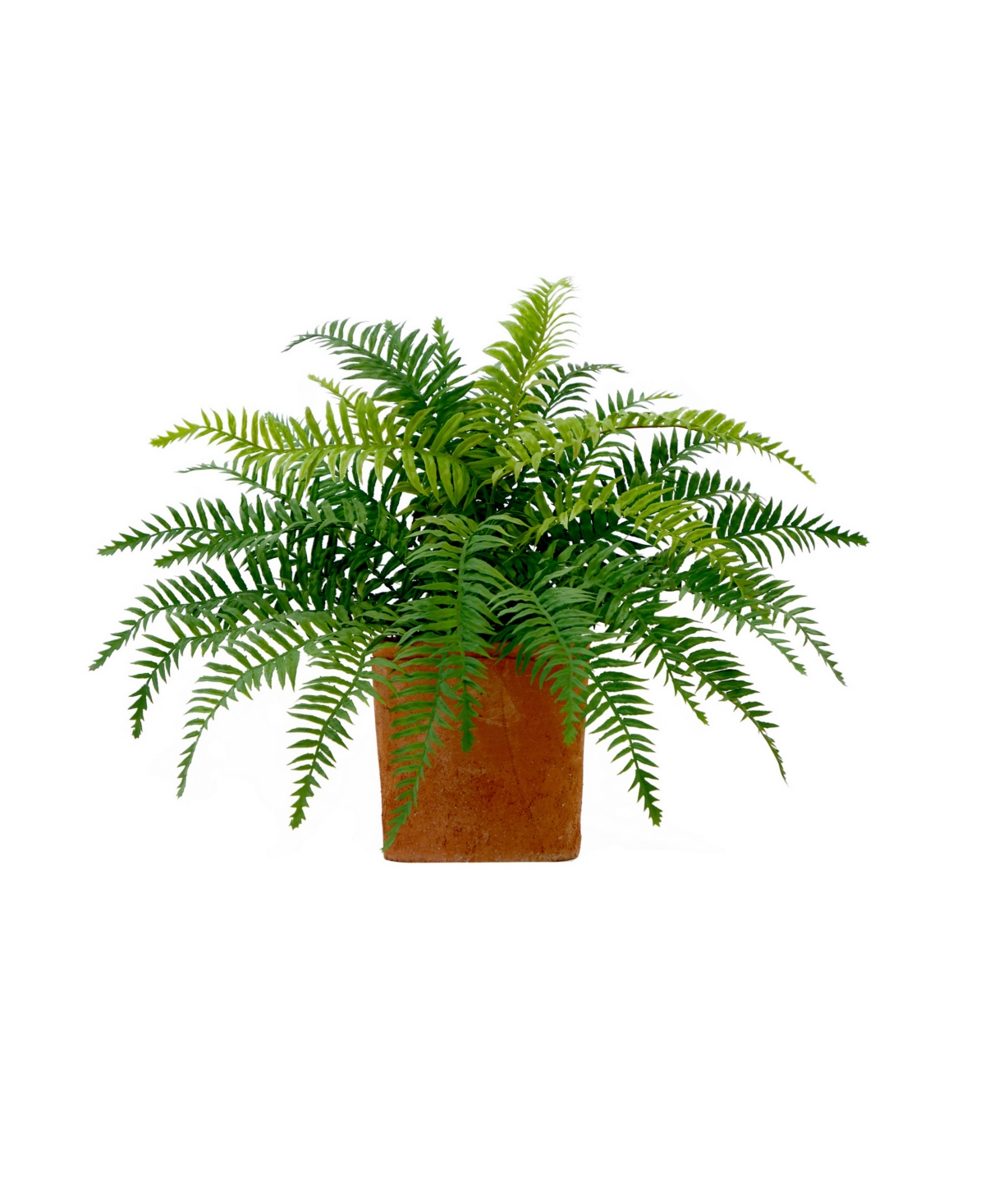 NEARLY NATURAL 22" ARTIFICIAL FERN PLANT IN DECORATIVE PLANTER 