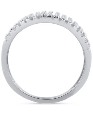 Macy's Diamond Multirow Statement Ring (1-1/2 ct. t.w.) in 14k White Gold