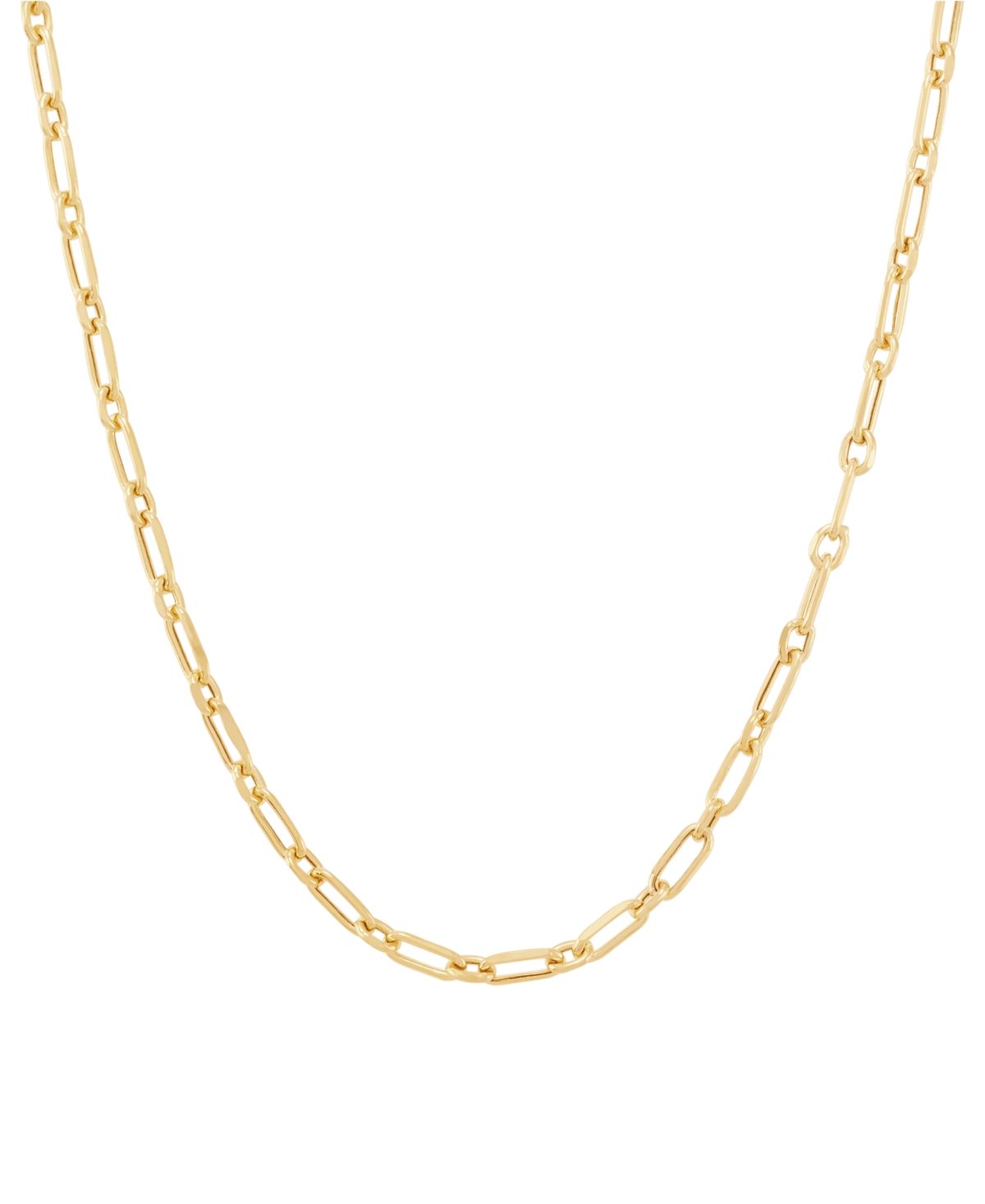 Italian Gold Kids' Children's Paperclip Link 13" Chain Necklace In 14k Gold