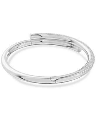 Pav&eacute; Crossover Bangle Bracelet