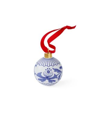 Blue Italian Bauble Ornaments, Set of 3