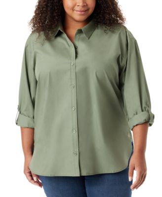 Gloria Vanderbilt - Plus Size Amanda Button-Up Shirt