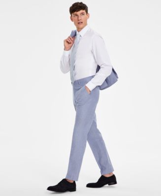 Tommy Hilfiger Men's Modern-Fit TH Flex Stretch Chambray
