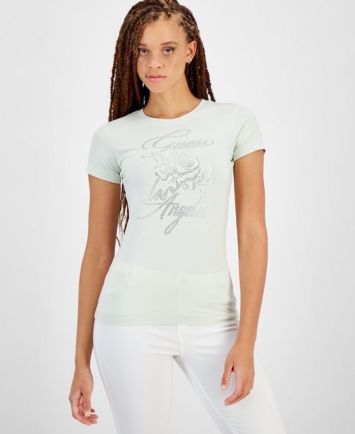 T shirt guess rose clearance