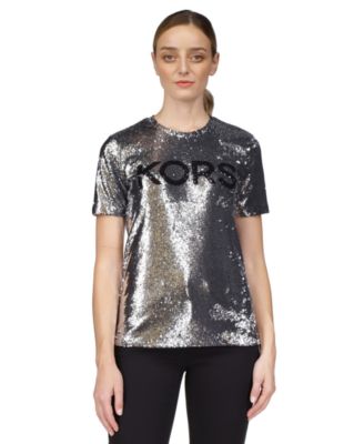 Michael kors t shirt silver discount