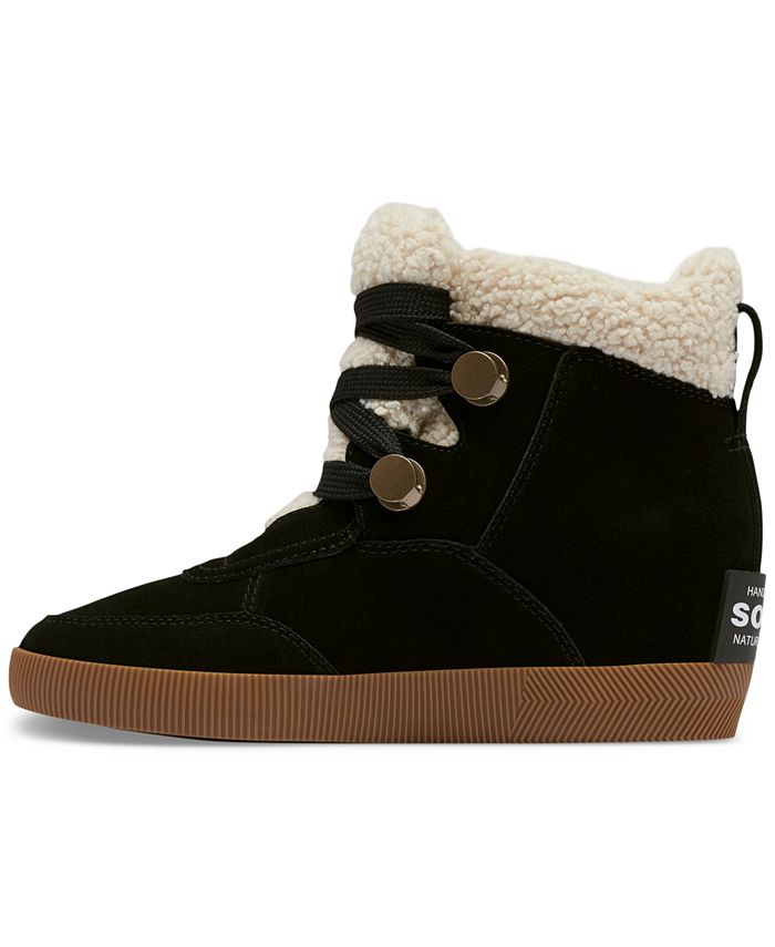 sorel wedge boots macys