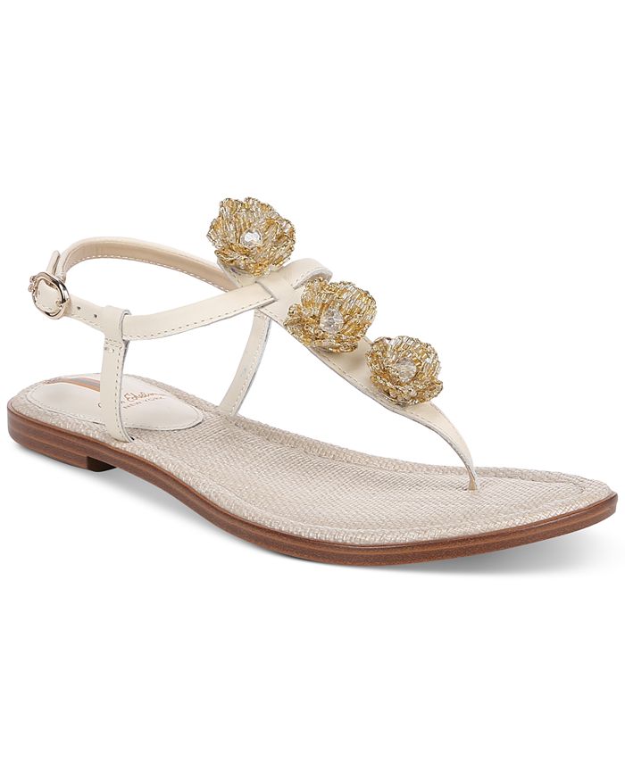 Sam Edelman Women's Gigi Flora Embellished Thong Sandals - Macy's