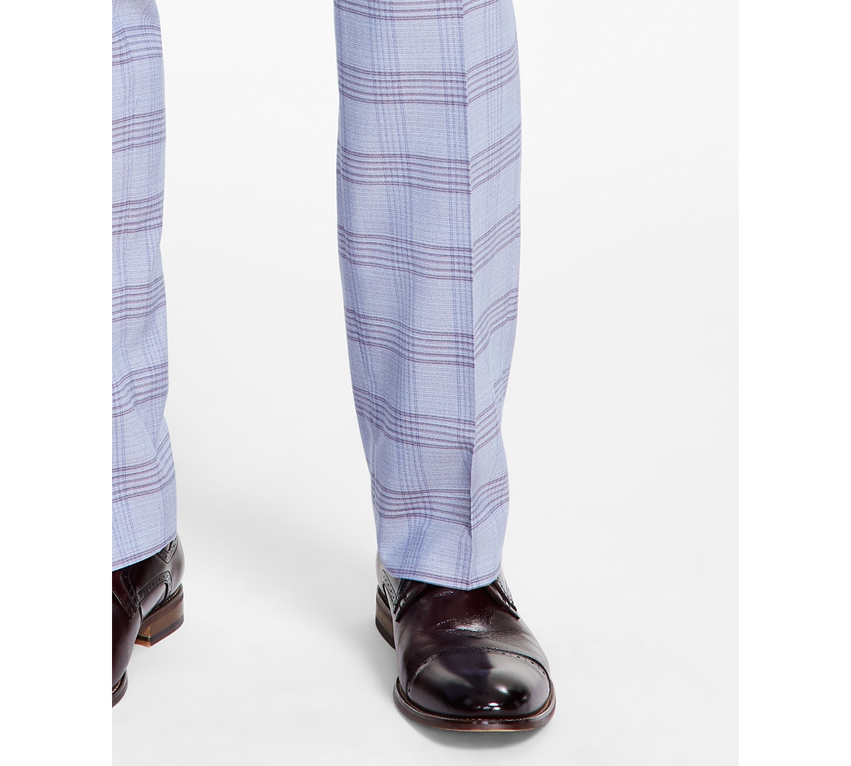Tayion Collection Men's Classic-Fit Plaid Suit Pants -blue Plaid
