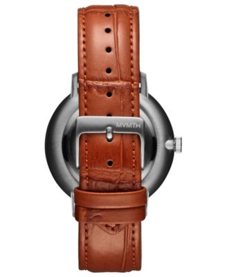 Men's Legacy Slim Automatic Tan Leather Watch 42mm