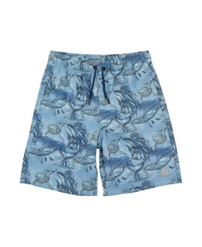 Psycho Tuna Boy's Big Blue 4-Way Stretch Pool Shorts - Child - Macy's