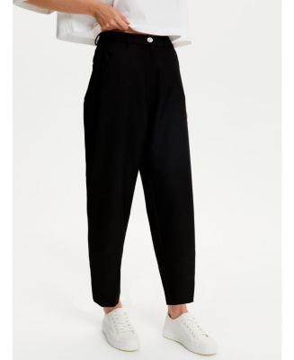NOCTURNE Women's Pleated Slouchy Pants - Macy's