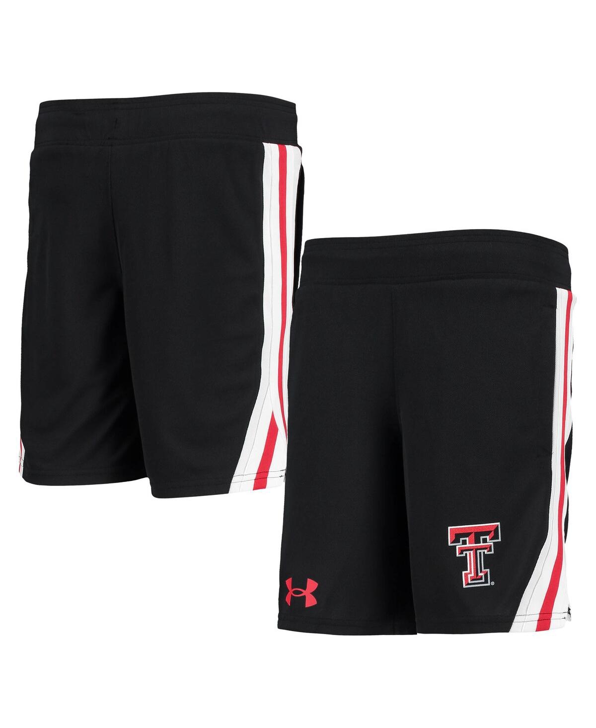 Shop Under Armour Big Boys  Black Texas Tech Red Raiders Game Day Mesh Shorts
