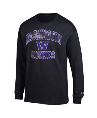 Men's Black Washington Huskies High Motor Long Sleeve T-shirt