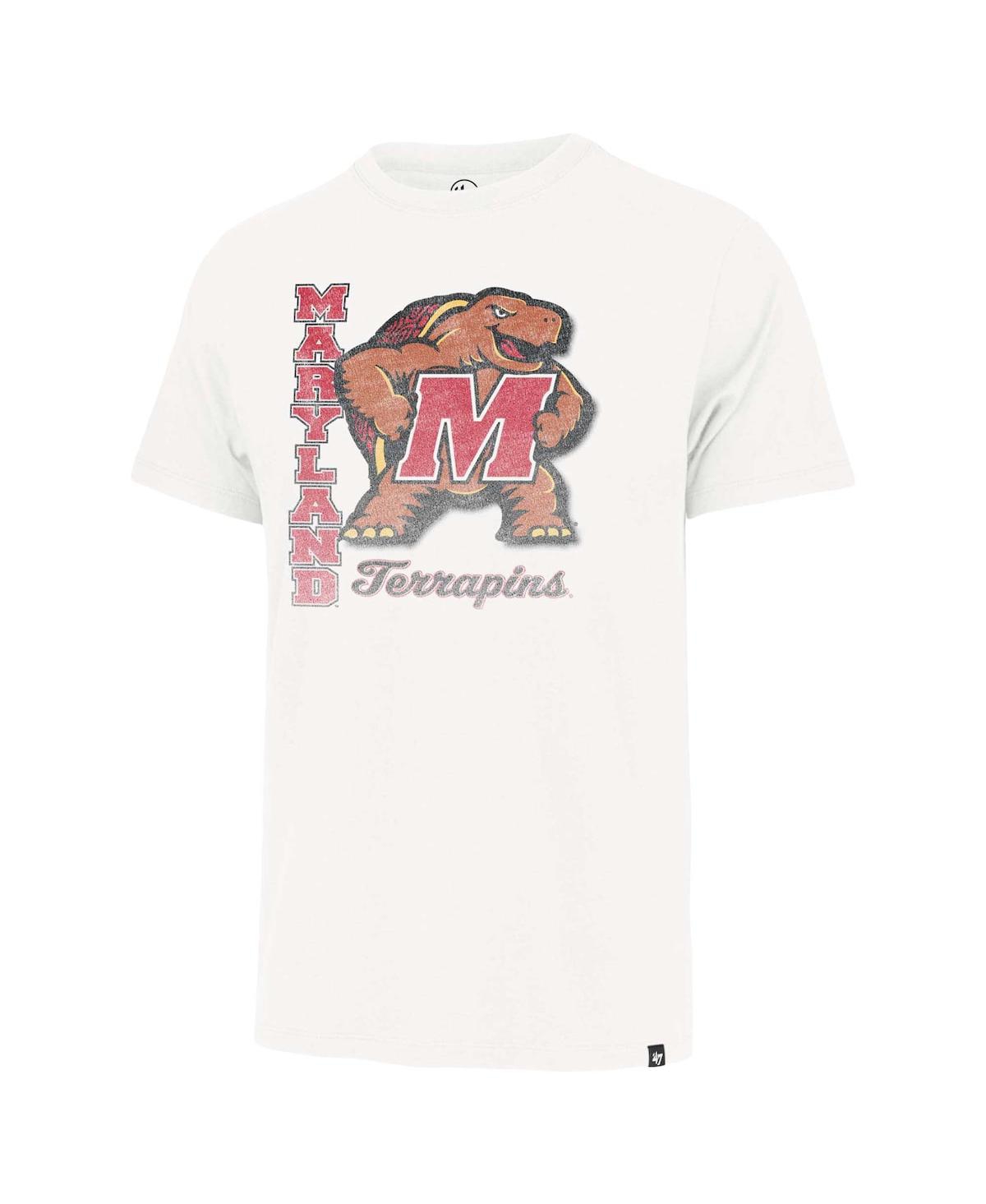 Men's '47 BrandDistressed Maryland Terrapins Phase Out Franklin T-shirt - Cream