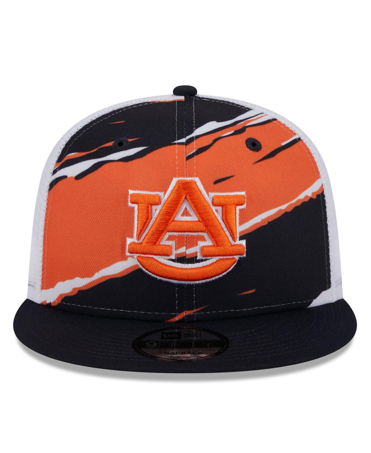 New Era Navy Auburn Tigers Tear Trucker 9fifty Snapback Hat In Navy