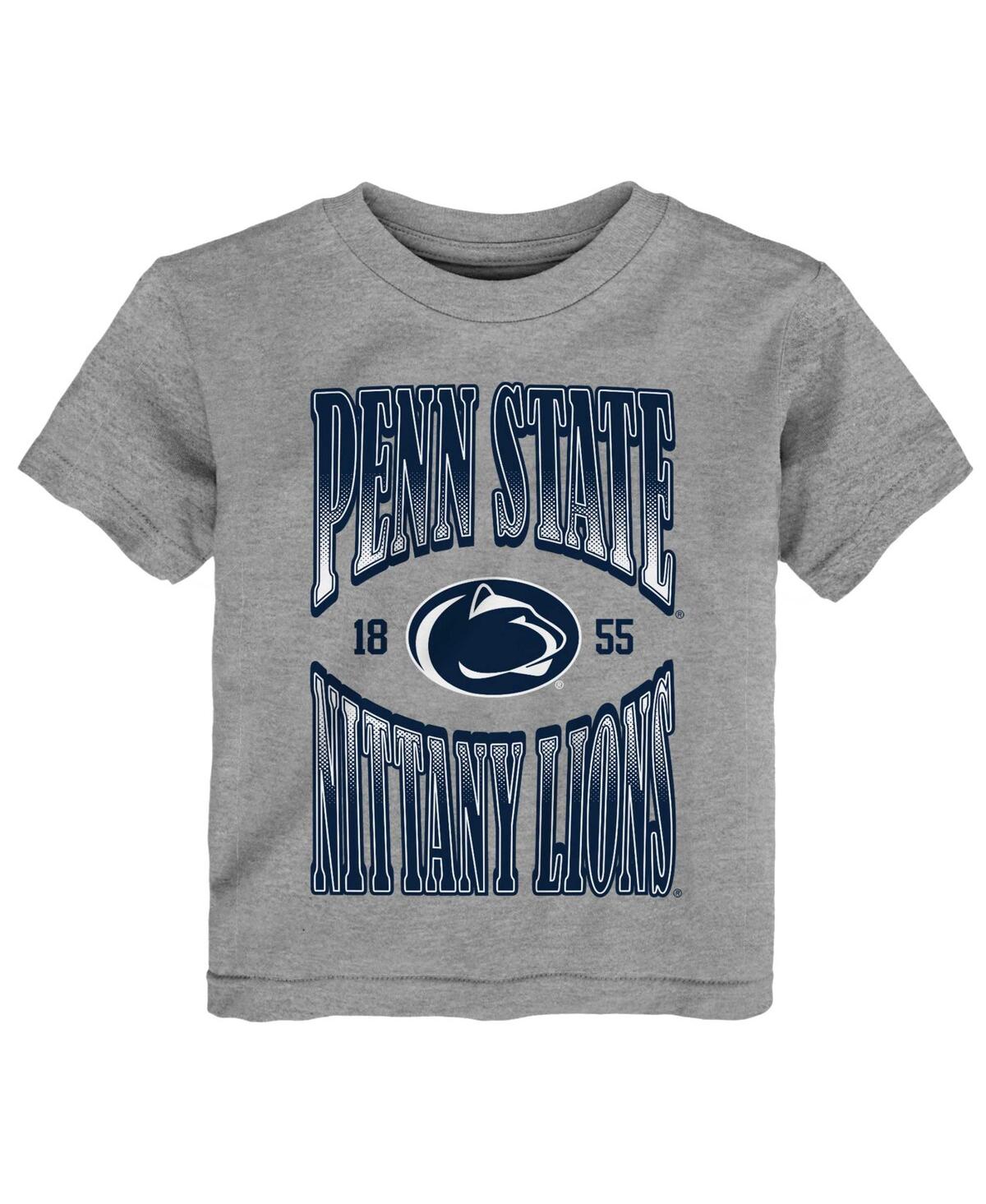 Outerstuff Babies' Toddler Boys And Girls Heather Gray Penn State Nittany Lions Top Class T-shirt
