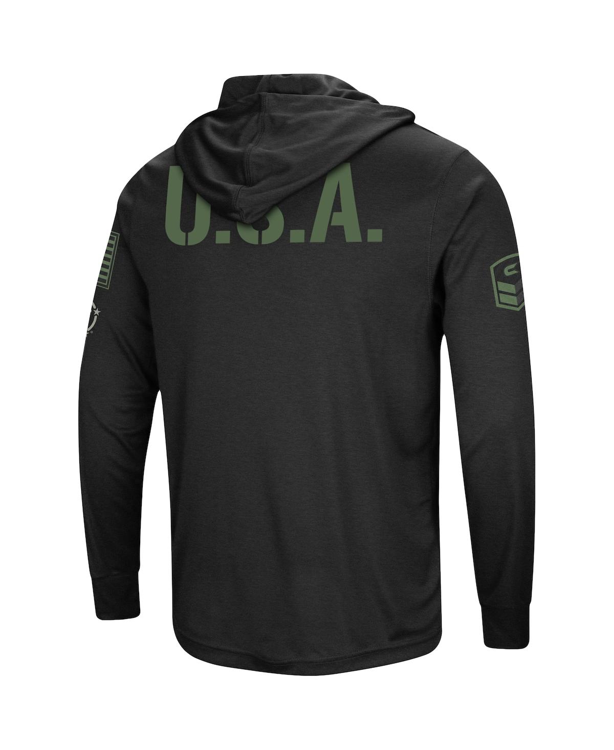 Colosseum Men's  Black Kentucky Wildcats Oht Military-inspired Appreciation Hoodie Long Sleeve T-shir In Black
