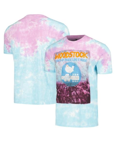 Мужская футболка Philcos Blue Distressed Woodstock Photo Washed Graphic