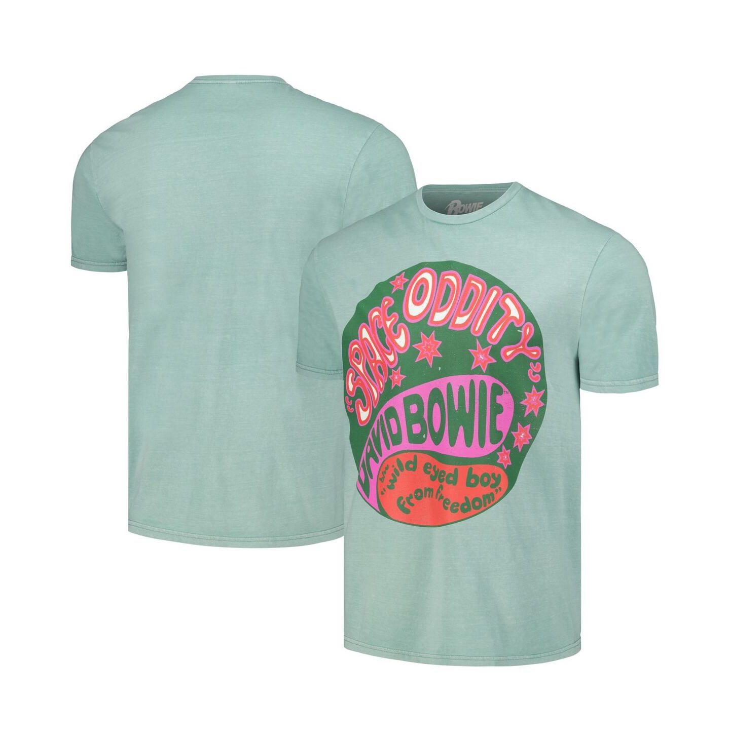 Мужская футболка Philcos Mint Distressed David Bowie Oddity Washed Graphic — фото 1
