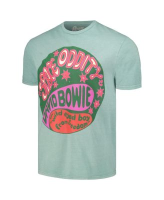 Men's Mint Distressed David Bowie Oddity Washed Graphic T-shirt