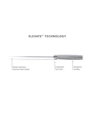 Elevate Steel Knives Bamboo Store 5-Piece Knife Set with in-Drawer Bamboo Storage Tray