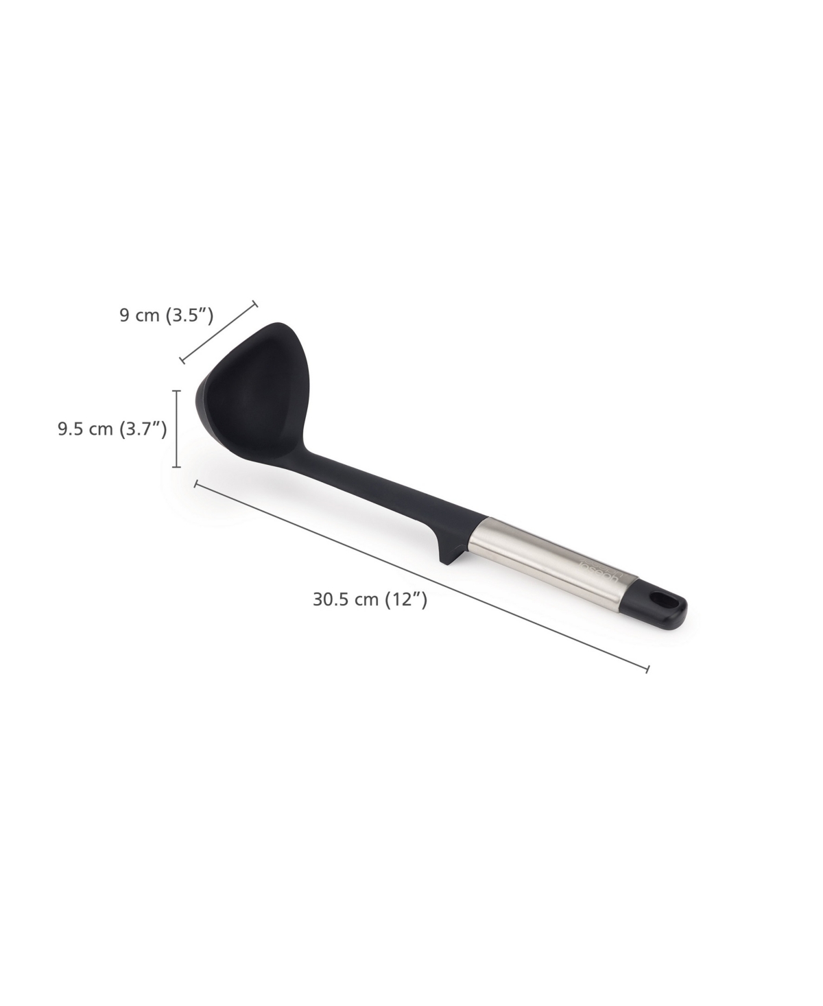 Joseph Joseph Elevate Silicone Ladle With Integrated Tool Rest In Black
