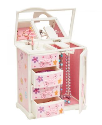 Kelly Girl's Upright Musical Ballerina Jewelry Box