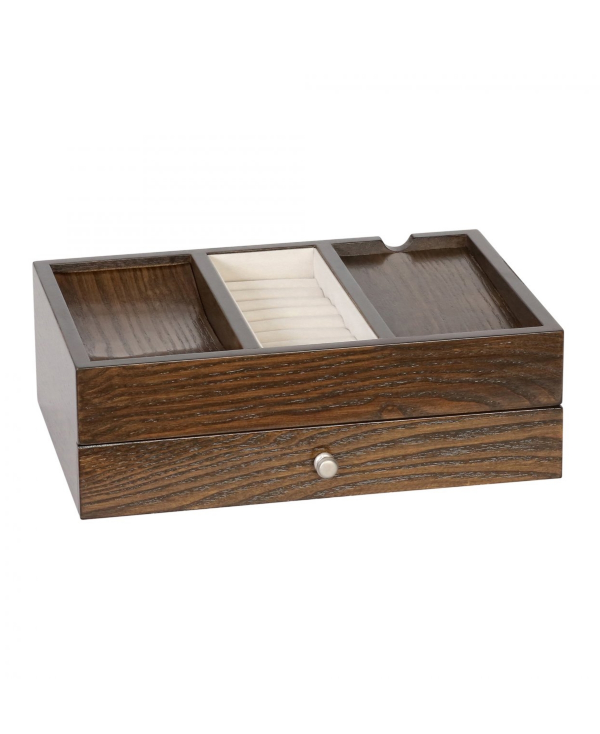 Mele & Co Rex Grained Oak Valet In Dark Oak