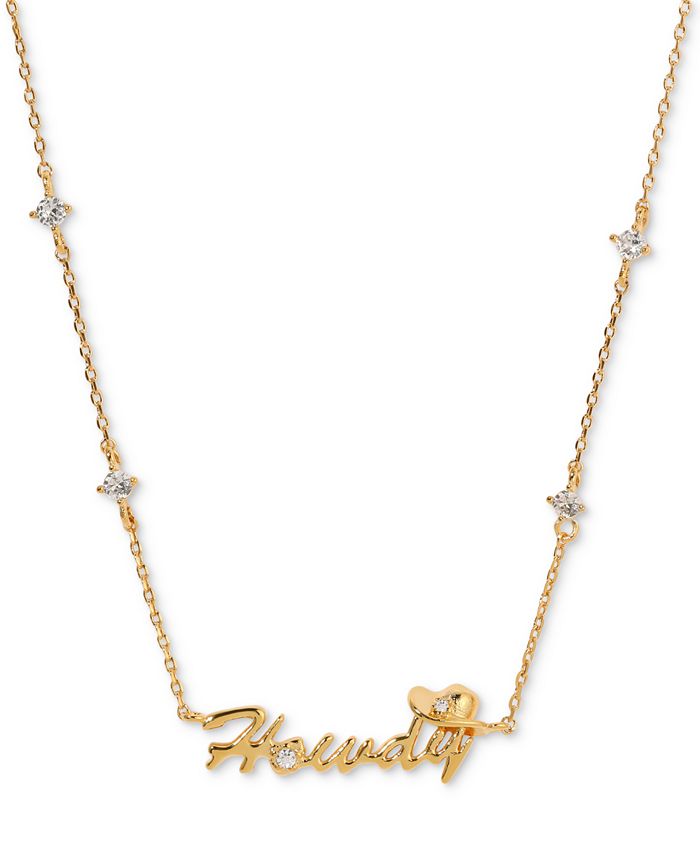 Howdy, partner choker - gold