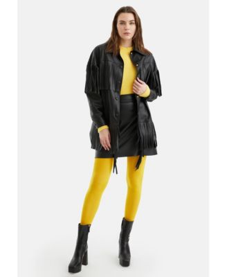 Women's Fringe Faux Suede Jacket