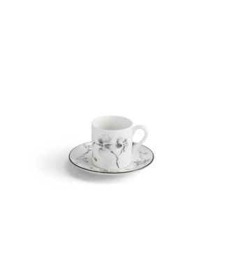 Black Orchid Demitasse Set, Service for 4