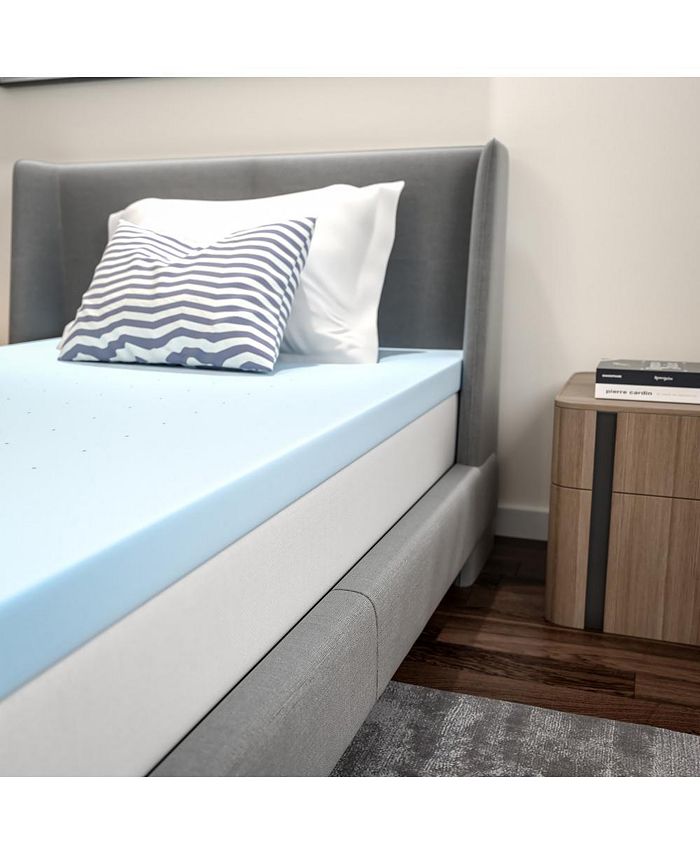 EMMA+OLIVER 3 Inch Gel Infused Cool Touch CertipurUs Certified Memory