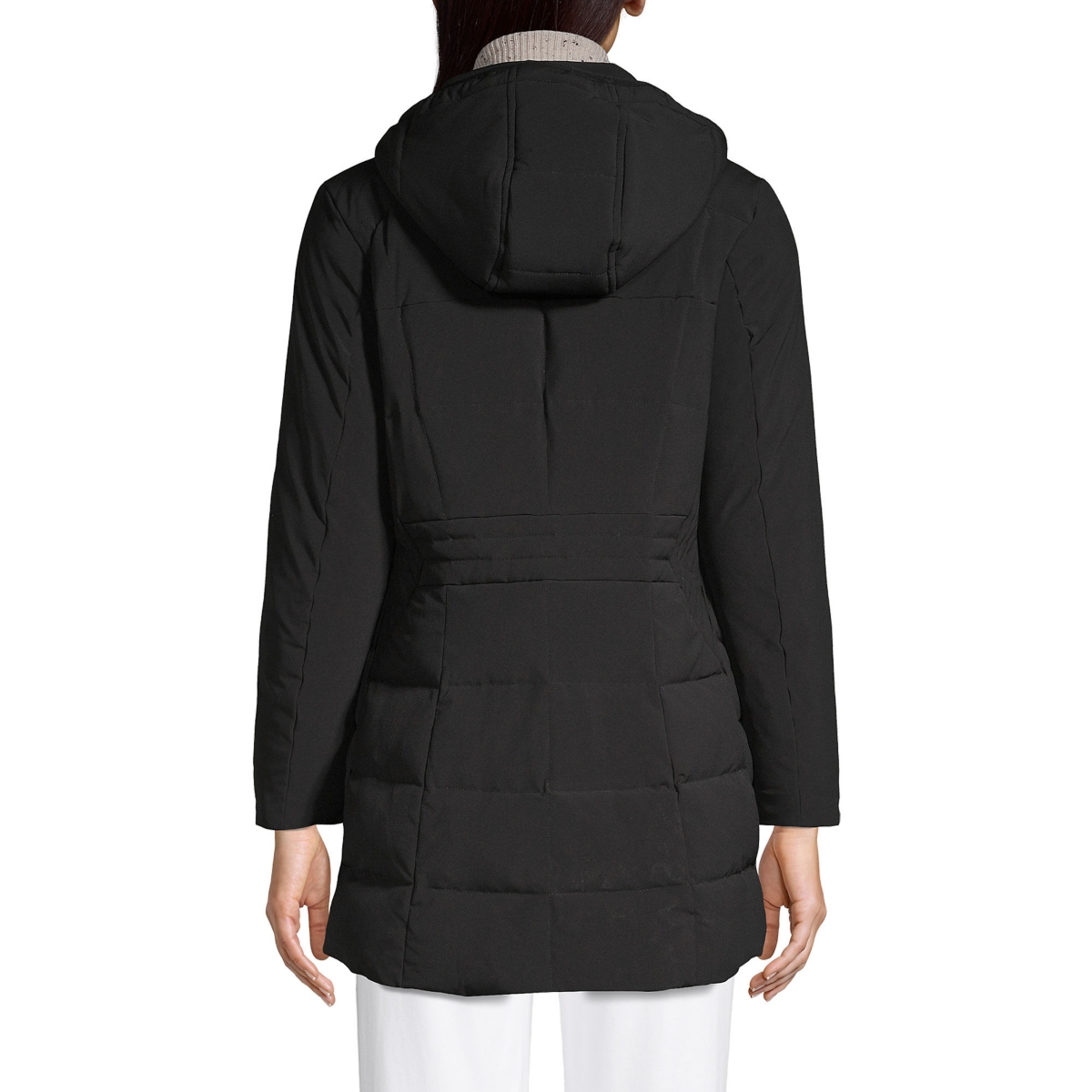 Lands' End Women's Petite Quilted Stretch Down Coat
