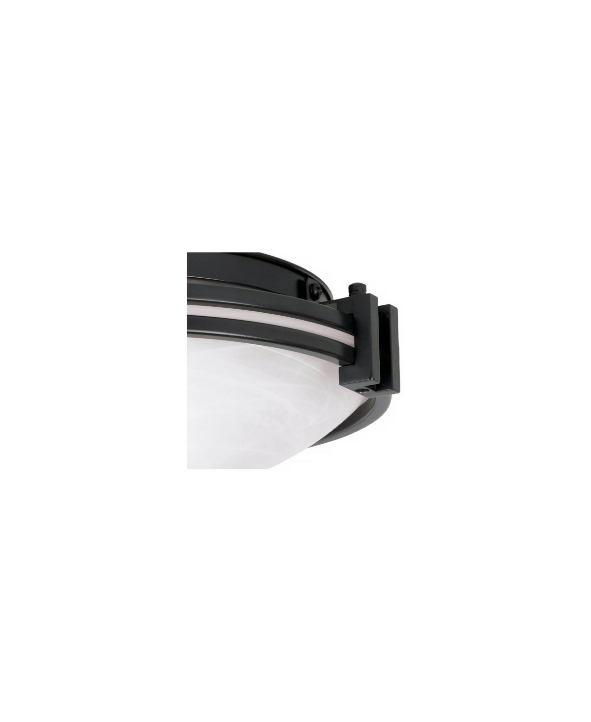 Possini Euro Design Art Deco Modern Ceiling Light Flush Mount Fixture Oil Rubbed Bronze 12 3/4