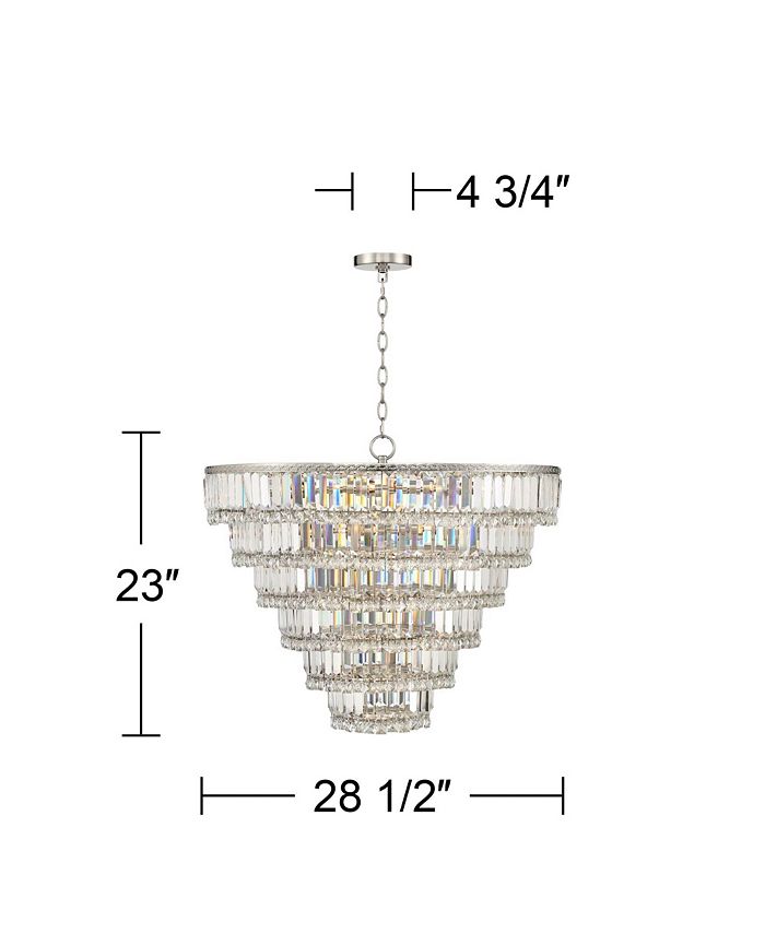 Vienna Full Spectrum Magnificence Silver Hanging Chandelier Lighting 28 ...