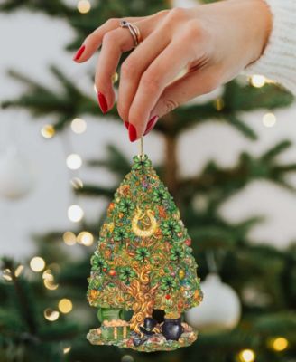 Traveling Santa Wooden Ornaments Set of 3 by G.DeBrekht