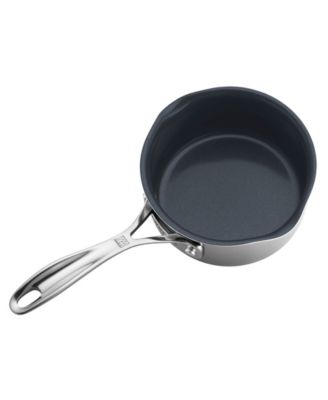 Clad CFX 1-Qt. Saucepan with Strainer Lid and Pouring Spouts