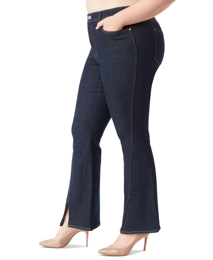 Jessica Simpson Plus Size Charmed FlareLeg SlitHem Jeans Macy's