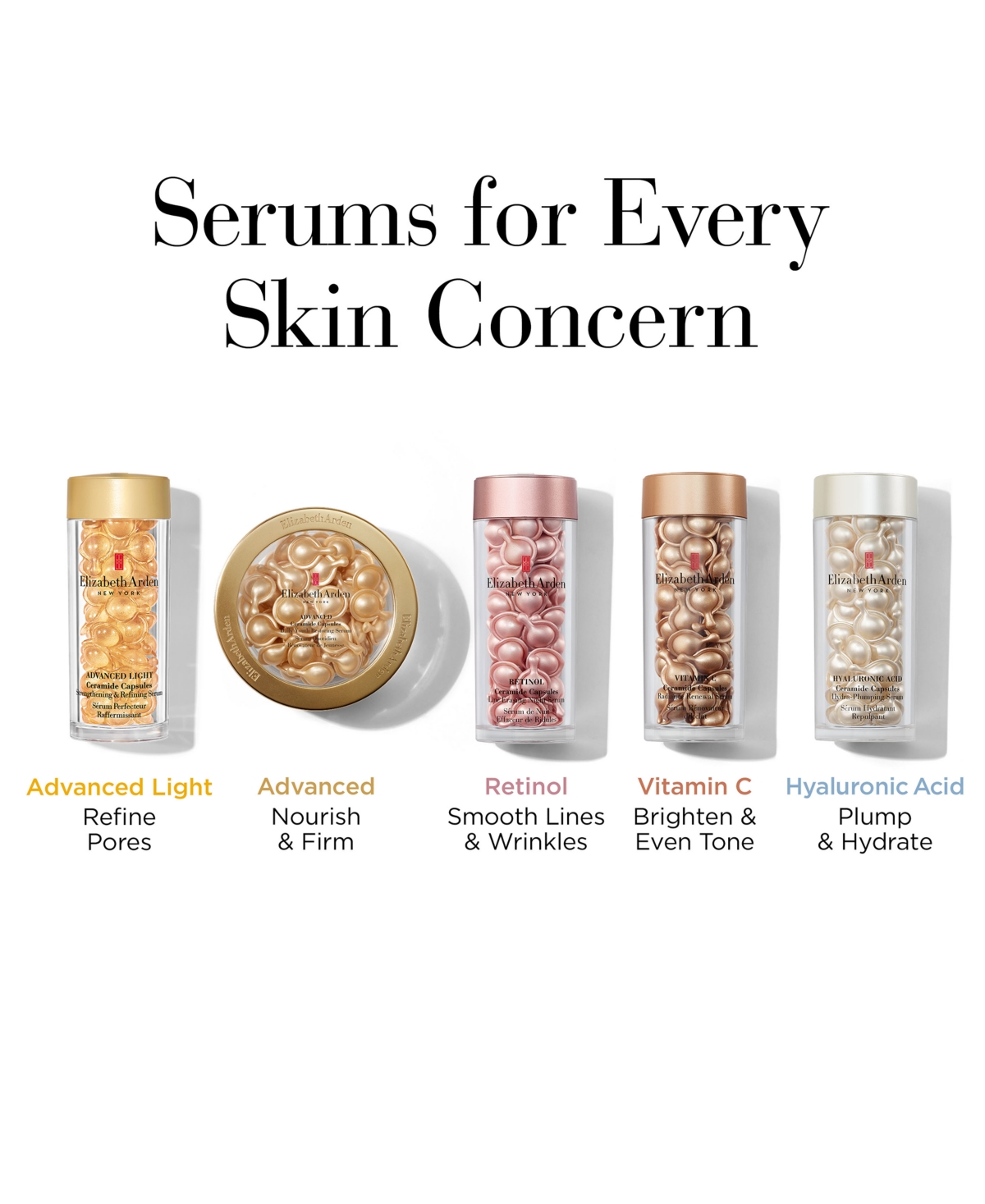 Elizabeth Arden Advanced Light Ceramide Capsules Strengthening & Refining Serum, 90 capsules