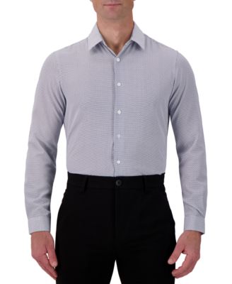 C-LAB NYC - Men's Slim-Fit Honeycomb Print Dress Shirt