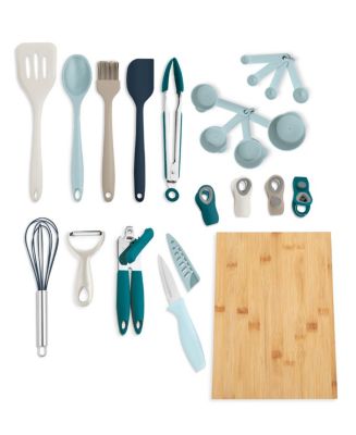 Enchante Cook With Color 24-Pc. Essential Kitchen Gadget Set - Macy's