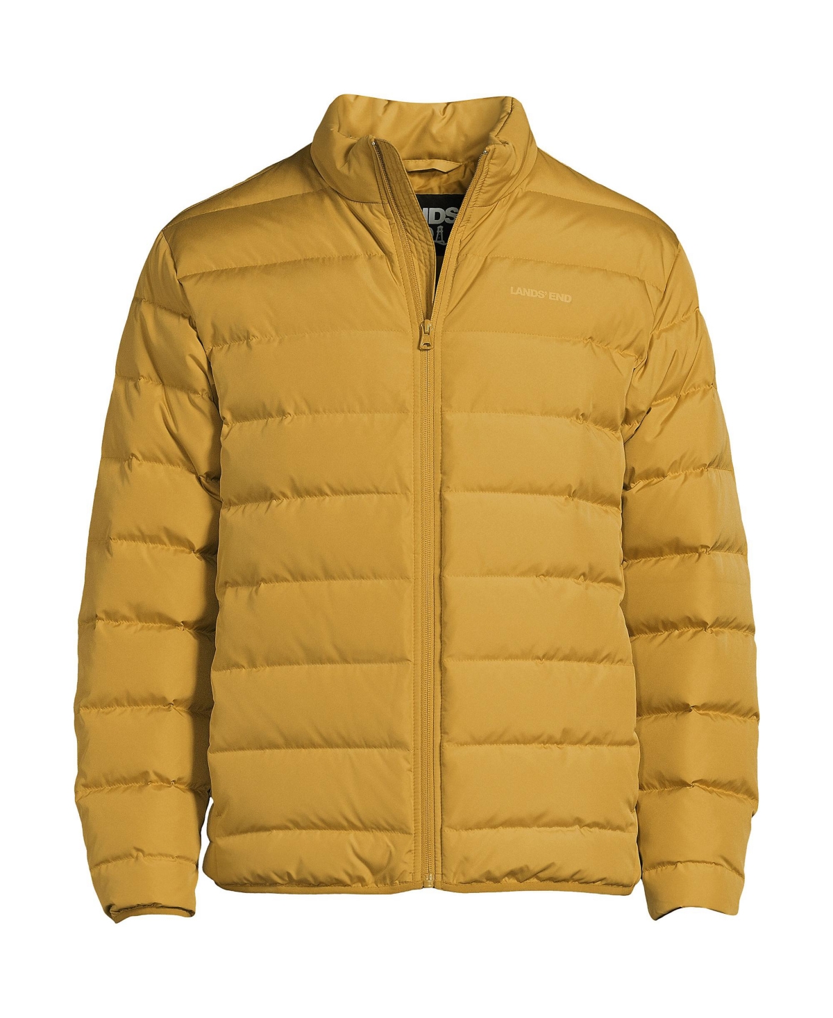 Lands' End Men's Tall Down Puffer Jacket In Spicy Mustard | ModeSens