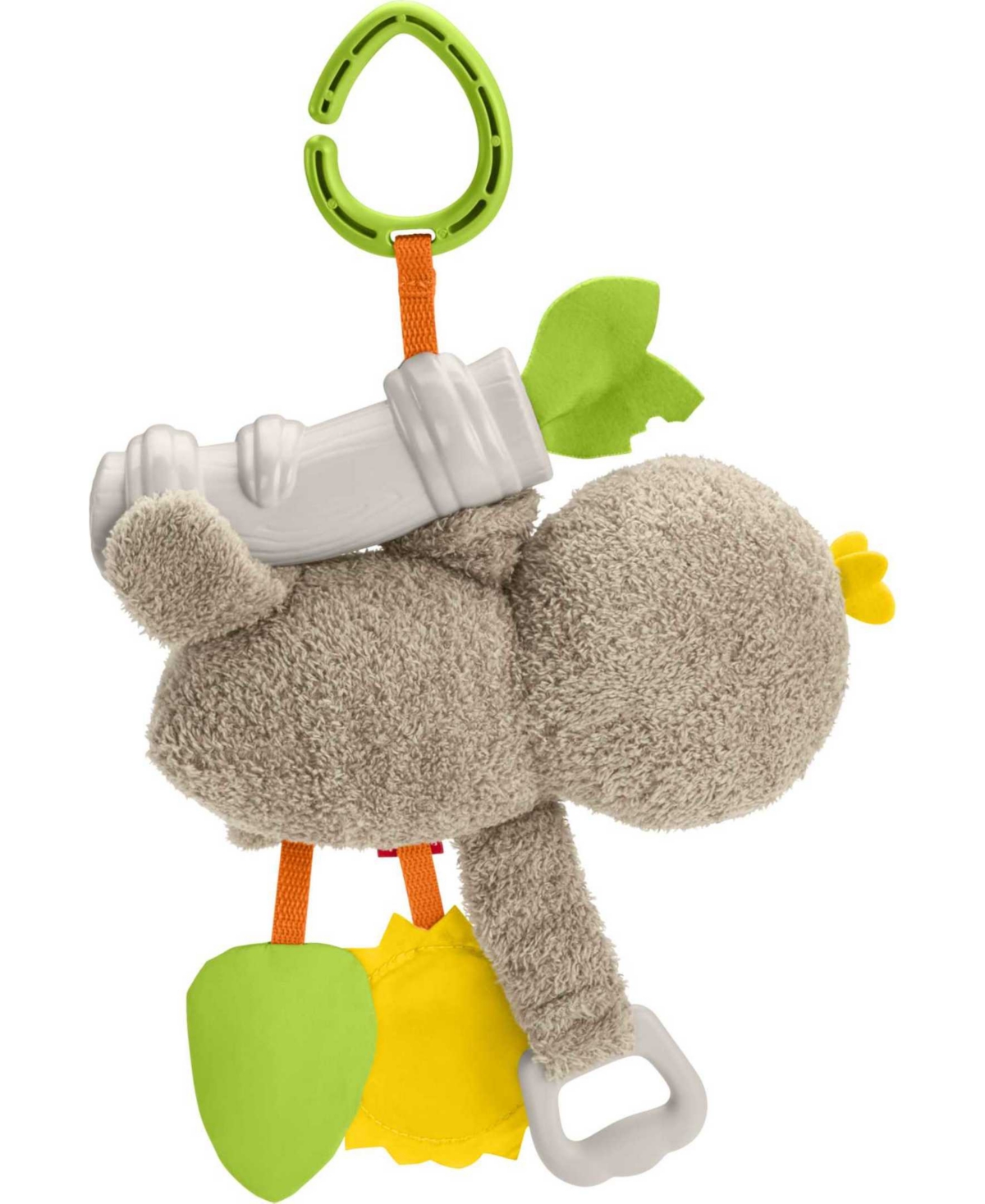 Fisher Price Slow Much Fun Stroller Sloth, Take Along Baby Toy In Multi-color