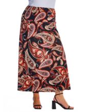 24seven Comfort Apparel Midi Womens Mid Rise Maxi Skirt - JCPenney